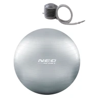 Neo-Sport NS-951Gymnastický míč 65 cm, pumpička, stříbrný
