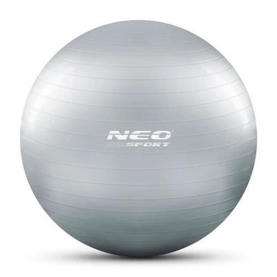 Neo-Sport NS-951Gymnastický míč 65 cm, pumpička, stříbrný