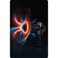 Neo-Sport NS-503 Masážní pistole s gelovou chladící hlavicí, 9 nástavců, černá
