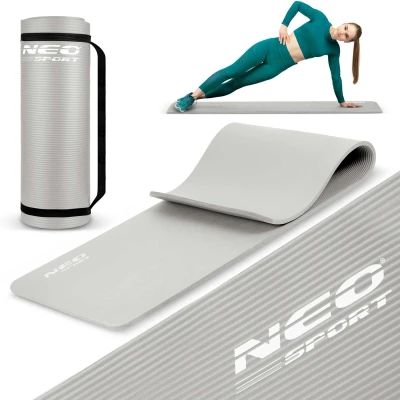 Neo-Sport 192200 Podložka na cvičení 183 x 60 cm, šedá
