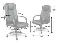 Sofotel EG-221 Kancelářské křeslo, eko kůže, černé