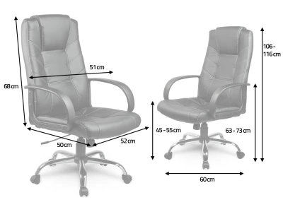 Sofotel EG-221 Kancelářské křeslo, eko kůže, černé