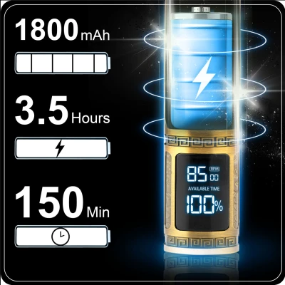 Berdsen BD-261 Zastřihovač vlasů a vousů 3,7 V, 1800 mAh, zlatý lev