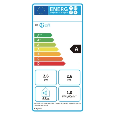Prenosná klimatizácia Berdsen BD-582 9000 BTU, 2600 W, Wi-Fi, 3 v 1, biela