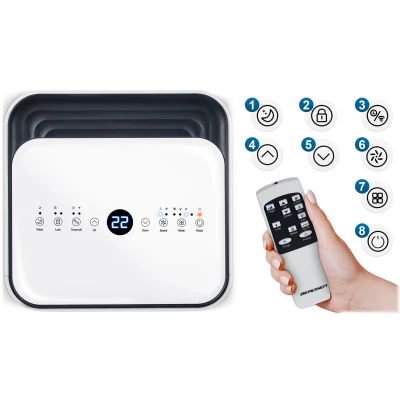 Prenosná klimatizácia Berdsen BD-582 9000 BTU, 2600 W, Wi-Fi, 3 v 1, biela