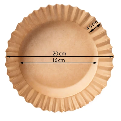 Berdsen 364903 Papír na pečení do horkovzdušné fritézy 20 cm, 50 ks