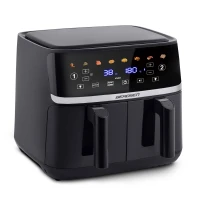 Berdsen BD-657 Dvojkomorová fritéza na horúci vzduch XL 10,2 l, 1700 W, čierna
