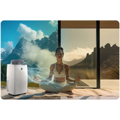 Prenosná klimatizácia Berdsen BD-581 14 000 BTU, 4 000 W, Wi-Fi, 5 v 1, biela