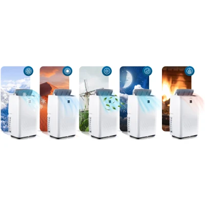 Prenosná klimatizácia Berdsen BD-581 14 000 BTU, 4 000 W, Wi-Fi, 5 v 1, biela