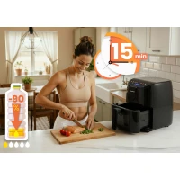 Berdsen BD-658 Fritéza na horúci vzduch 4 l, 1500 W, čierna