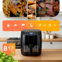Berdsen BD-658 Fritéza na horúci vzduch 4 l, 1500 W, čierna