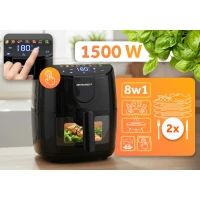 Berdsen BD-658 Fritéza na horúci vzduch 4 l, 1500 W, čierna
