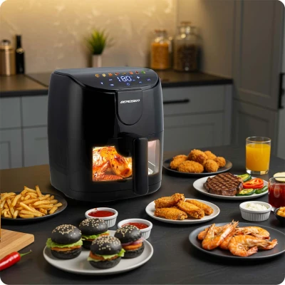 Berdsen BD-658 Fritéza na horúci vzduch 4 l, 1500 W, čierna