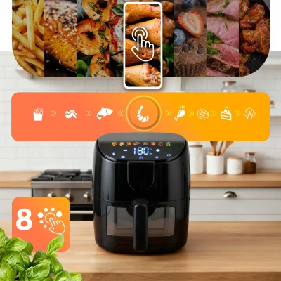 Berdsen BD-658 Fritéza na horúci vzduch 4 l, 1500 W, čierna