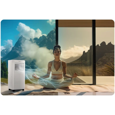 Prenosná klimatizácia Berdsen BD-580 10 000 BTU, 2 900 W, Wi-Fi, 5 v 1, biela