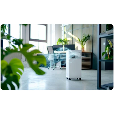 Prenosná klimatizácia Berdsen BD-580 10 000 BTU, 2 900 W, Wi-Fi, 5 v 1, biela