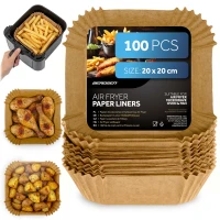 Berdsen 364905 Papírové vložky do horkovzdušné fritézy 20 x 20 cm, 100 ks