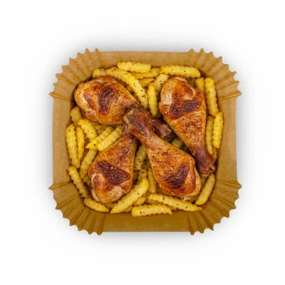 Berdsen 364905 Papírové vložky do horkovzdušné fritézy 20 x 20 cm, 100 ks