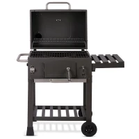 Berdsen BD-891 Gril na dřevěné uhlí s litinovým roštem BBQChef, antracit