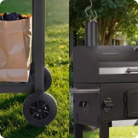 Berdsen BD-891 Gril na dřevěné uhlí s litinovým roštem BBQChef, antracit