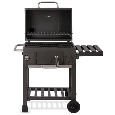 Berdsen BD-891 Gril na dřevěné uhlí s litinovým roštem BBQChef, antracit