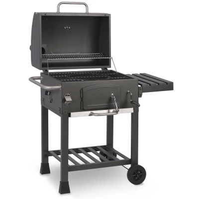 Berdsen BD-891 Gril na dřevěné uhlí s litinovým roštem BBQChef, antracit