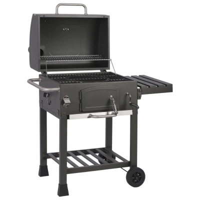 Berdsen BD-891 Gril na dřevěné uhlí s litinovým roštem BBQChef, antracit