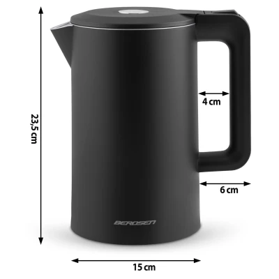 Rýchlovarná kanvica Berdsen BD-710 1,7 l, čierna