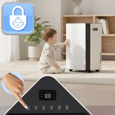 Berdsen BD-532 Kompresorový odvlhčovač 20 l/24 h, Wi-Fi, biely