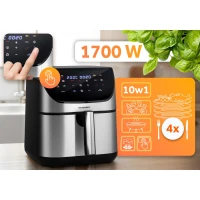 Fritéza na horúci vzduch Berdsen BD-659 8 l, 1700 W, strieborná