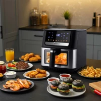 Fritéza na horúci vzduch Berdsen BD-655 6,5 l, 1700 W, čierna