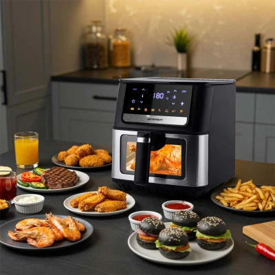Fritéza na horúci vzduch Berdsen BD-655 6,5 l, 1700 W, čierna