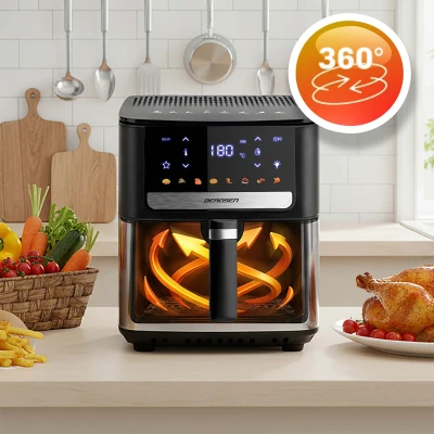 Fritéza na horúci vzduch Berdsen BD-655 6,5 l, 1700 W, čierna