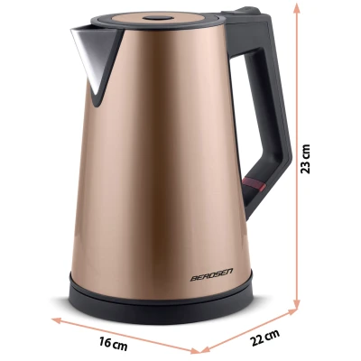 Berdsen BD-708 Rýchlovarná kanvica 1,7 l, medená