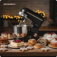 Berdsen BD-756 Kuchyňský robot 6 L, 1400 W, 3 v 1, černo-zlatý
