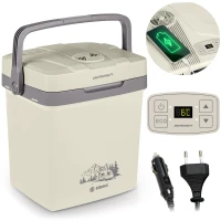Berdsen 3831 Přenosná autochladnička Icemax ECO 26 l, krémová