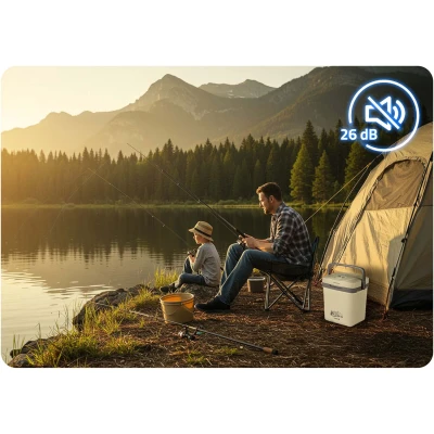 Berdsen 3831 Přenosná autochladnička Icemax ECO 26 l, krémová