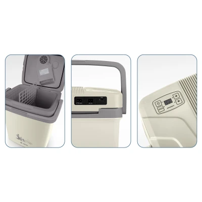 Berdsen 3831 Přenosná autochladnička Icemax ECO 26 l, krémová