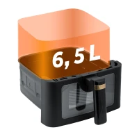 Fritéza na horúci vzduch Berdsen BD-655 6,5 l, 1700 W, čierna a zlatá