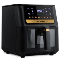 Fritéza na horúci vzduch Berdsen BD-655 6,5 l, 1700 W, čierna a zlatá