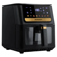 Fritéza na horúci vzduch Berdsen BD-655 6,5 l, 1700 W, čierna a zlatá