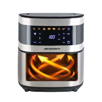 Fritéza na horúci vzduch Berdsen BD-656 9,1 l, 1700 W, strieborná