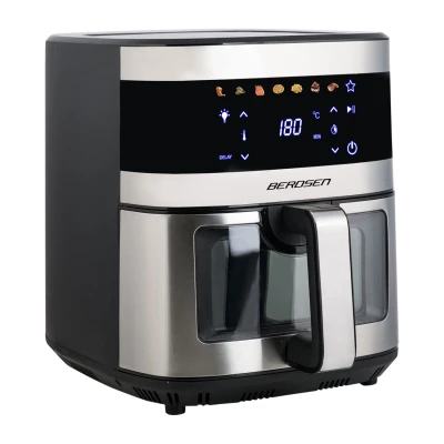 Fritéza na horúci vzduch Berdsen BD-656 9,1 l, 1700 W, strieborná