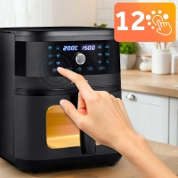 Fritéza na horúci vzduch Berdsen BD-661 8 l, 1700 W, čierna
