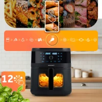 Fritéza na horúci vzduch Berdsen BD-661 8 l, 1700 W, čierna