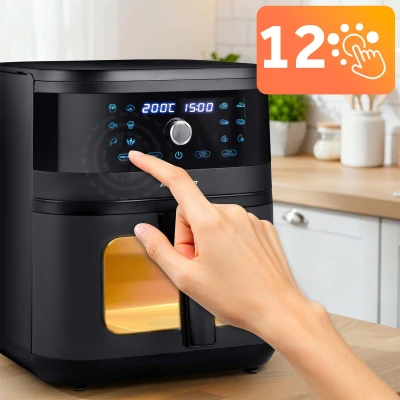 Fritéza na horúci vzduch Berdsen BD-661 8 l, 1700 W, čierna