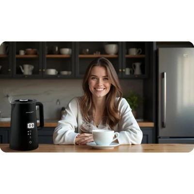 Rýchlovarná kanvica Berdsen BD-709, 1,7 l, čierna