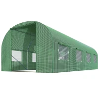 Plonos 4917-B Záhradný skleník 3 x 4,5 m, 140 g/m², zelený