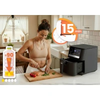 Fritéza na horúci vzduch Berdsen BD-662 6,5 l, 1700 W, čierna