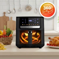 Fritéza na horúci vzduch Berdsen BD-662 6,5 l, 1700 W, čierna